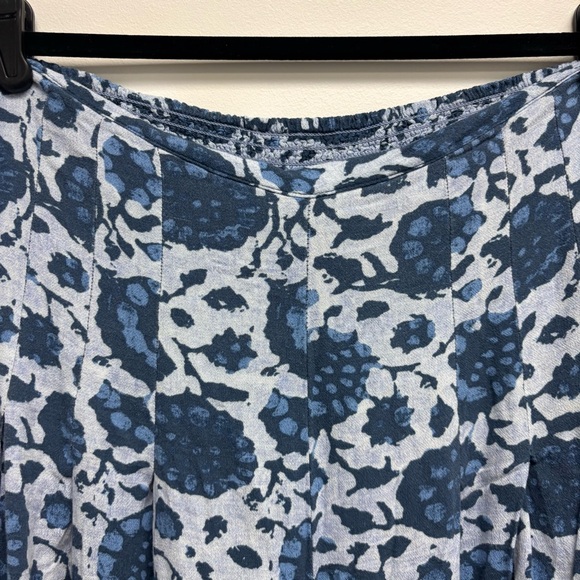 Free People Lady Lady Printed Pants Wide Leg Flowy Cropped Pockets - Picture 6 of 13